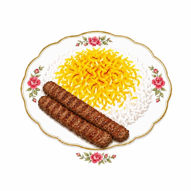 چلو کباب